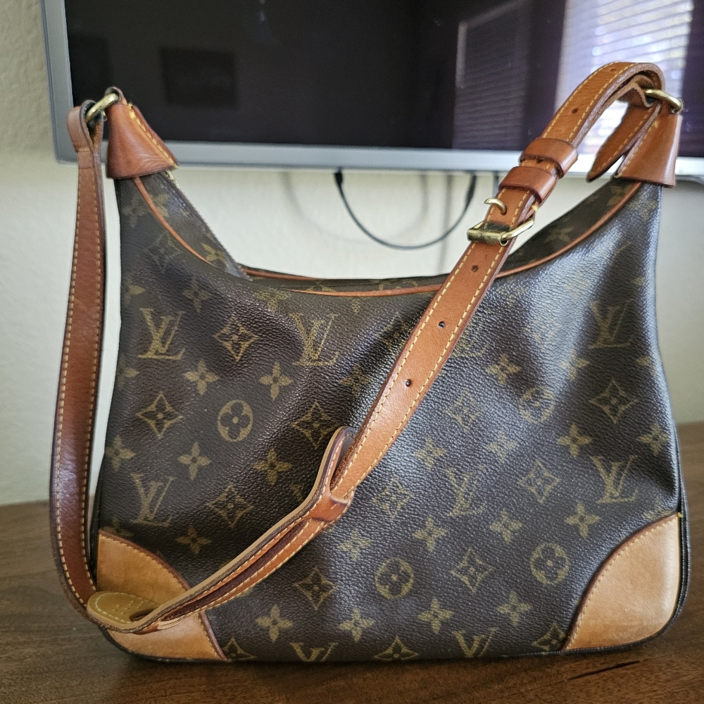 Louis Vuitton LV Monogram Boulogne Shoulder Bag Vintage